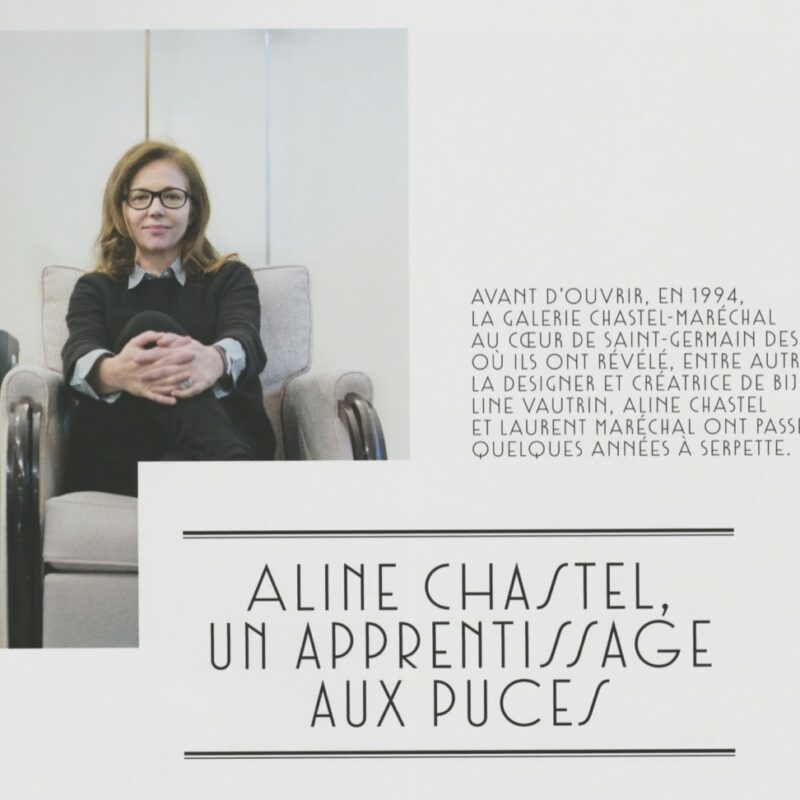 Connaissance des Arts, Juin 2016 – “Aline Chastel, un apprentissage aux Puces”