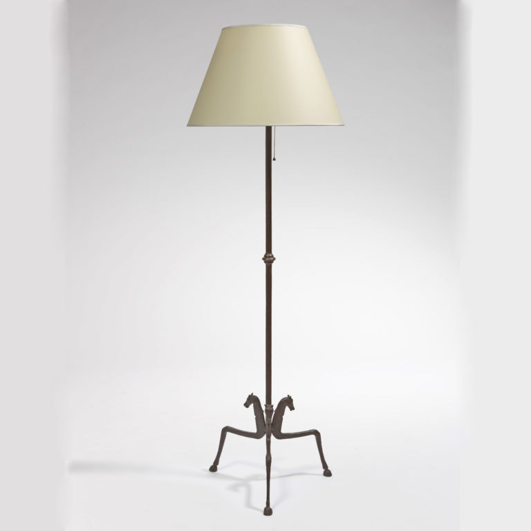 Jean-Charles Moreux ‘Têtes de chevaux’ floor lamp (sold)