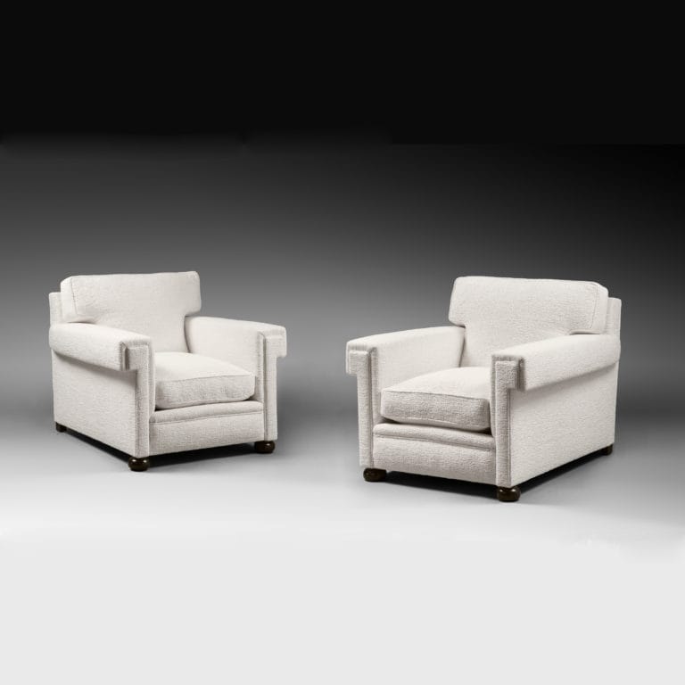 Jean-Charles Moreux, Rare pair of armchairs