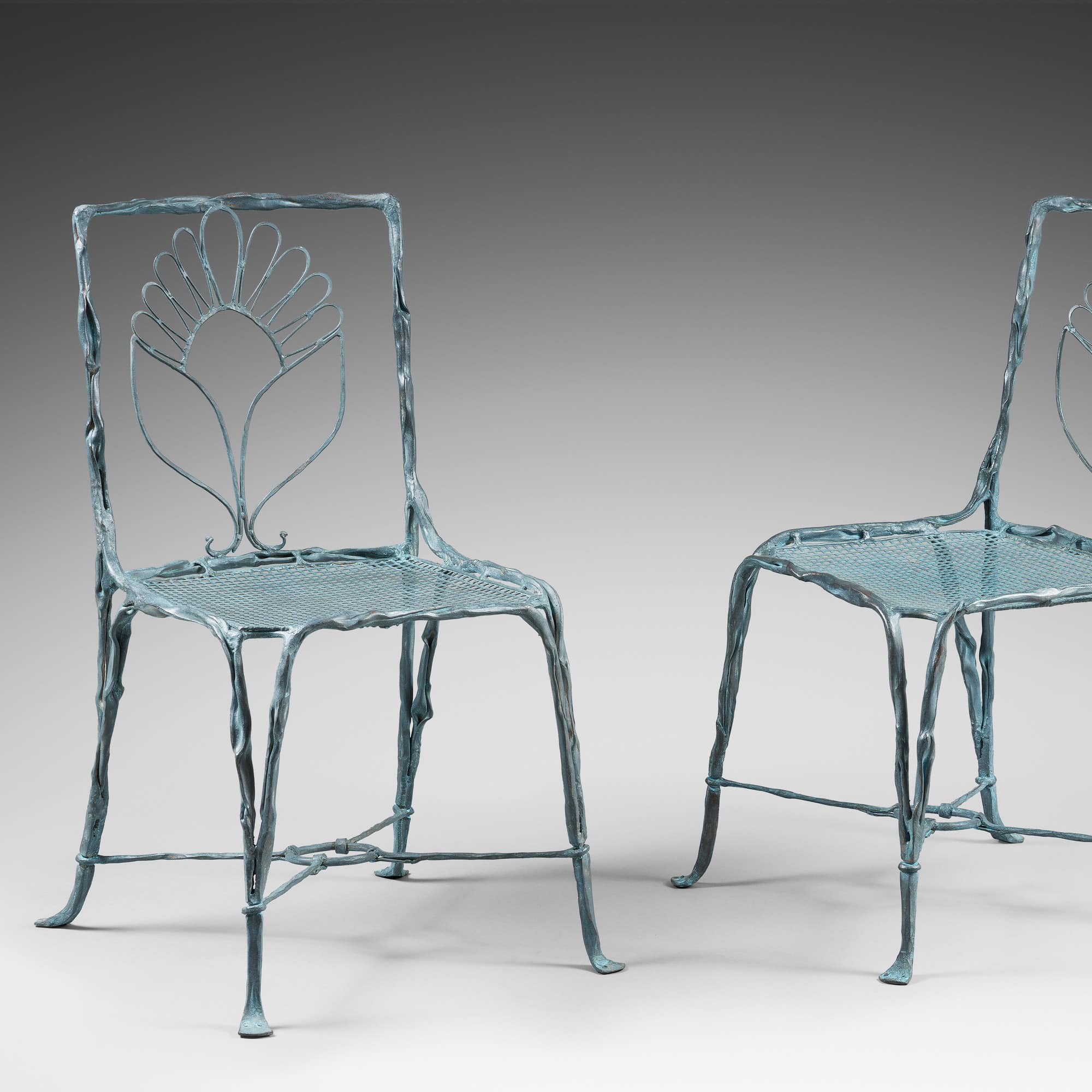 François Thévenin, Set of four organic chairs - Galerie Chastel