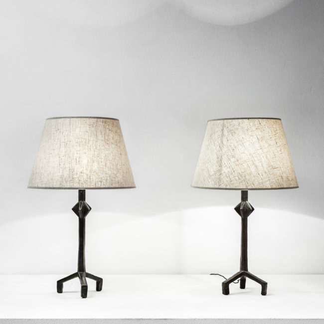 ALBERTO GIACOMETTI, Pair of “Etoile” lamps