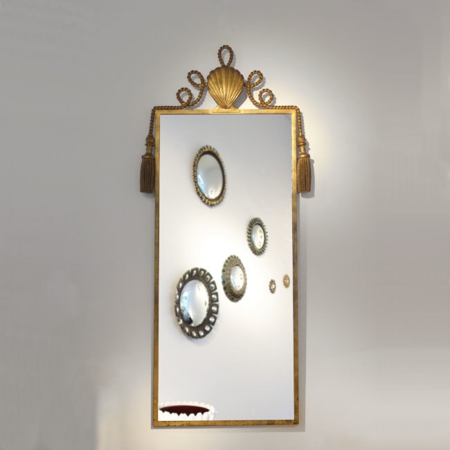 Gilbert Poillerat, Important and rare mirror (sold)