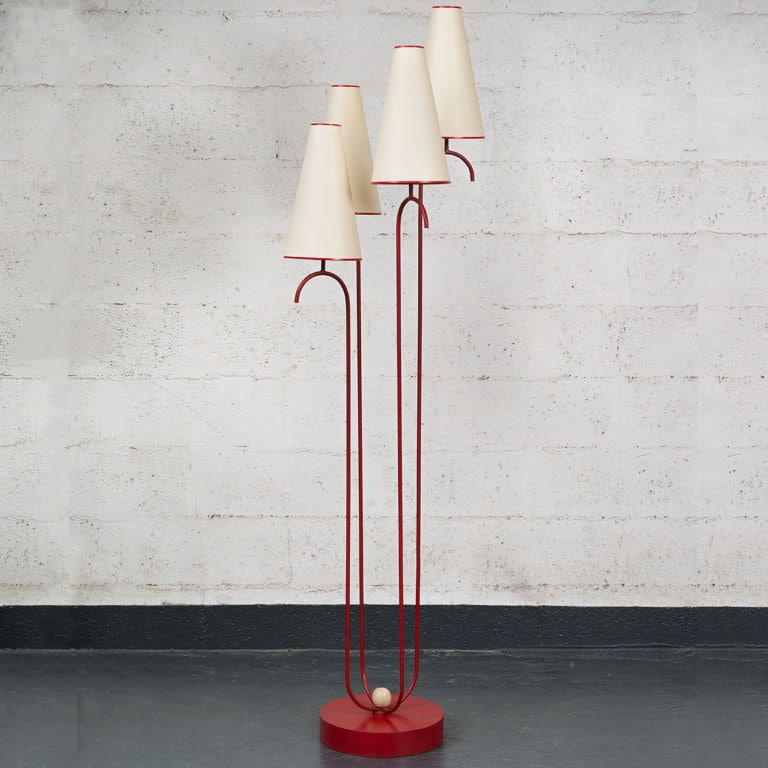 Jean Royère, “Jet d’eau” floor lamp