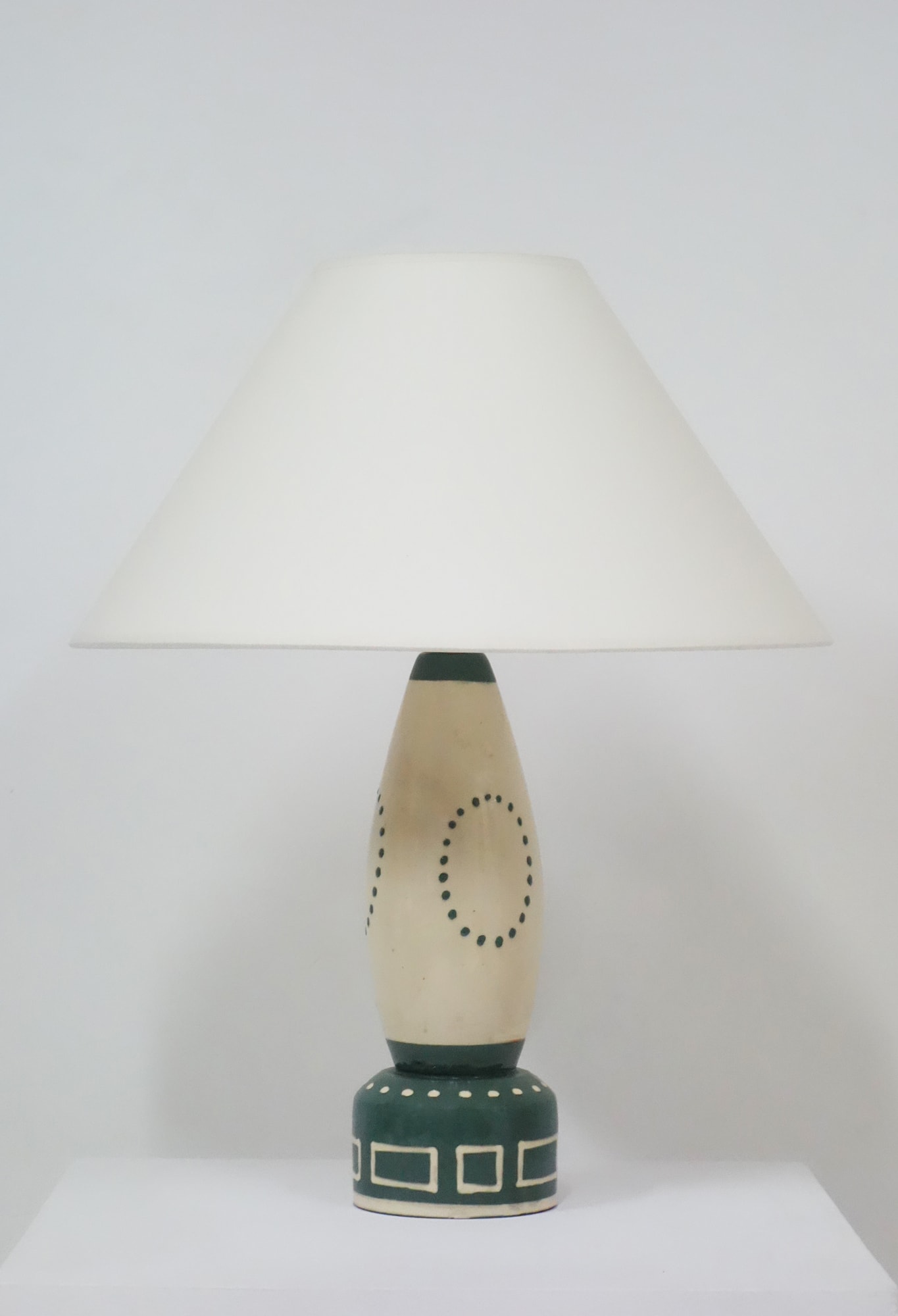 Francis Jourdain, Ceramic table lamp (sold), vue 01