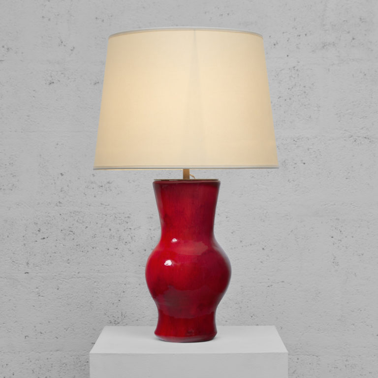 Robert & Jean Cloutier, Vase “Gigi” transformed in lamp