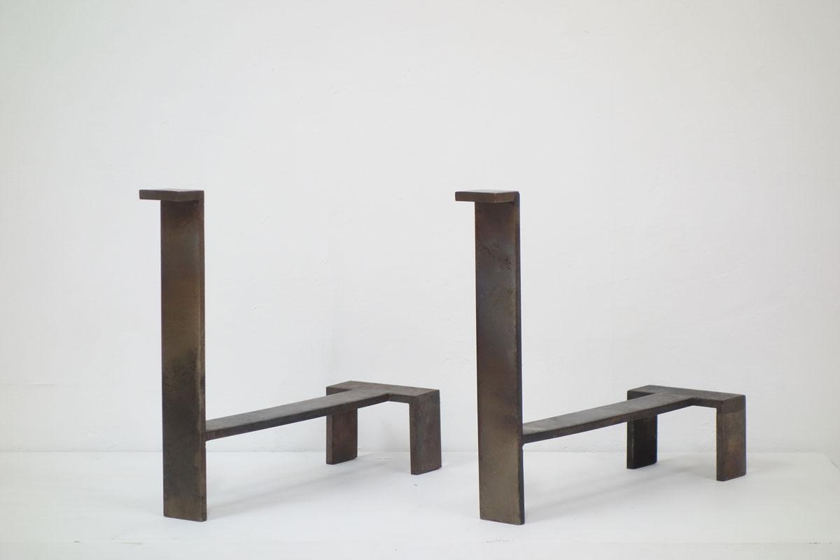 Jacques Quinet, Pair of andirons, vue 01