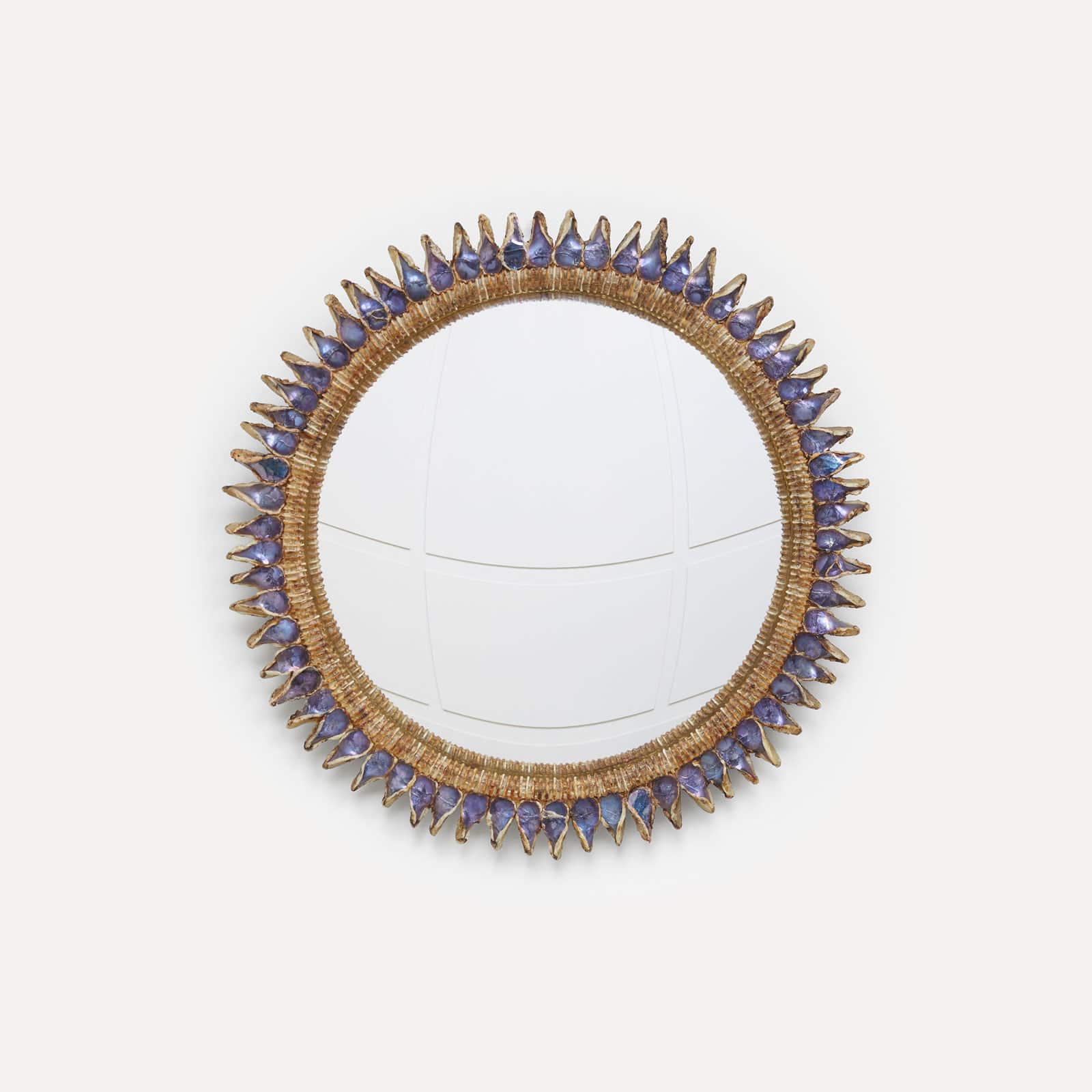 Purple «Flammes» mirror