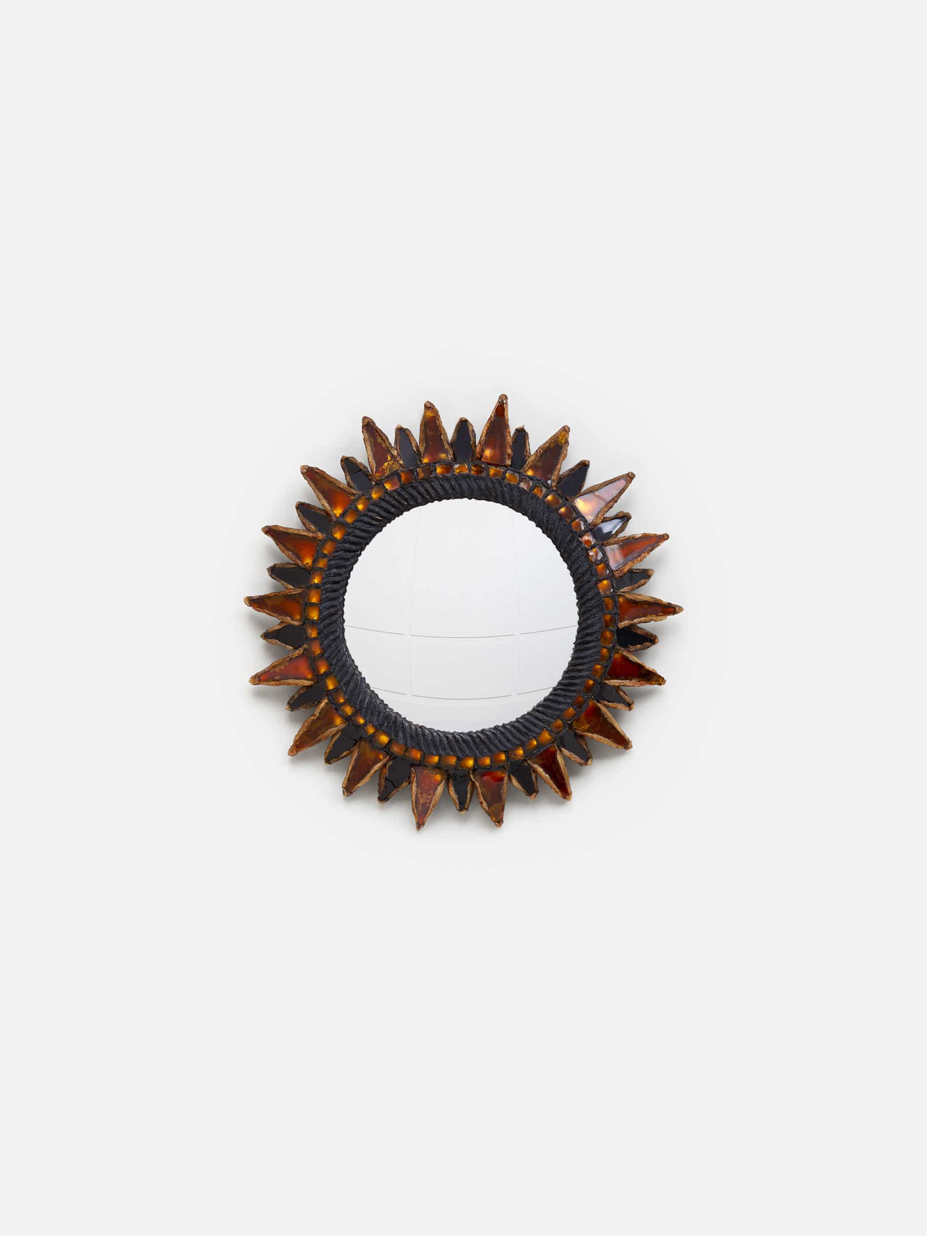 Line Vautrin, Miroir “Soleil à pointes N°1” écaille, vue 01