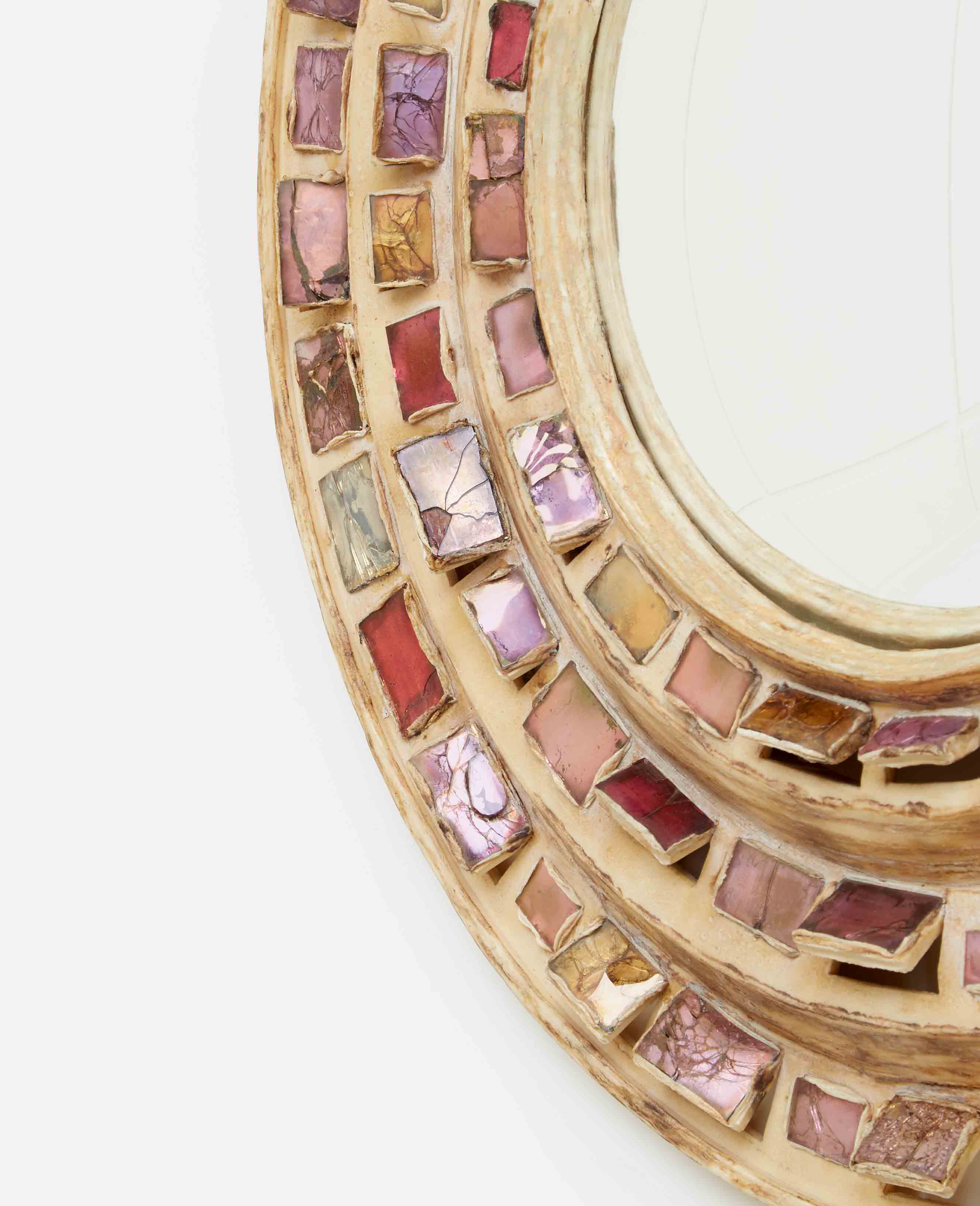 Line Vautrin, Rare miroir «Roue», vue 01
