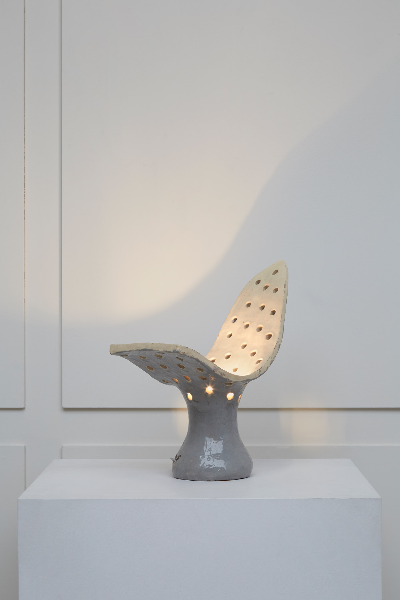 Guidette Carbonell, Lampe « Oiseau feuille », vue 01
