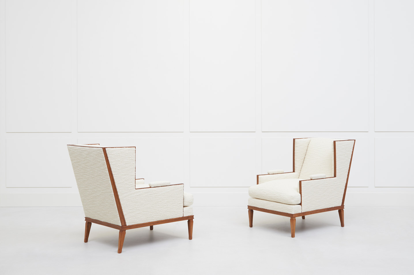 Marc Du Plantier, Paire de fauteuils, vue 01