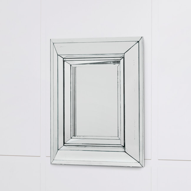Serge Roche, important mirror in glass