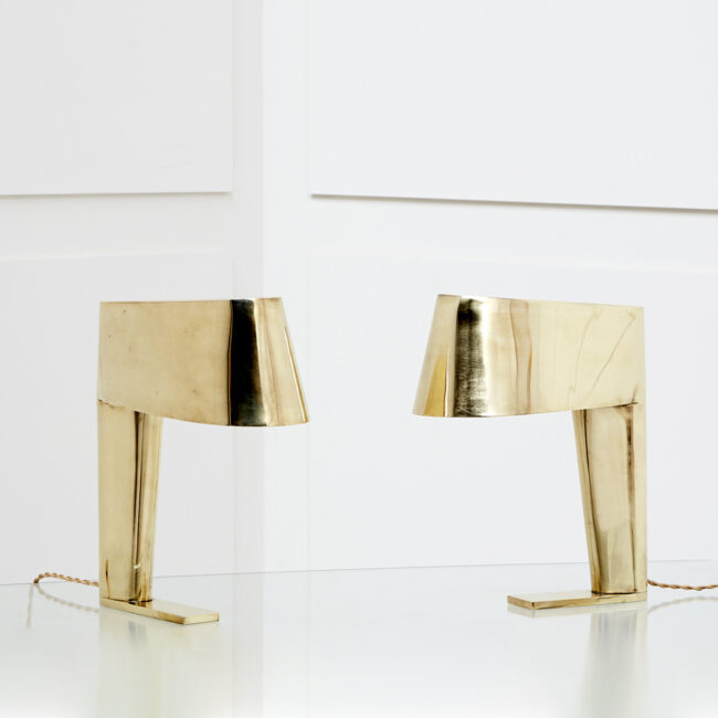 Jacques Quinet,<br>Pair of table lamps