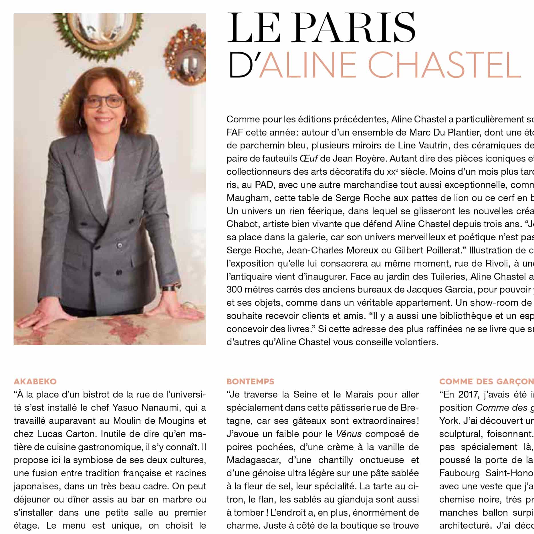 « Le Paris d’Aline Chastel », L’Eventail, Mars 2024