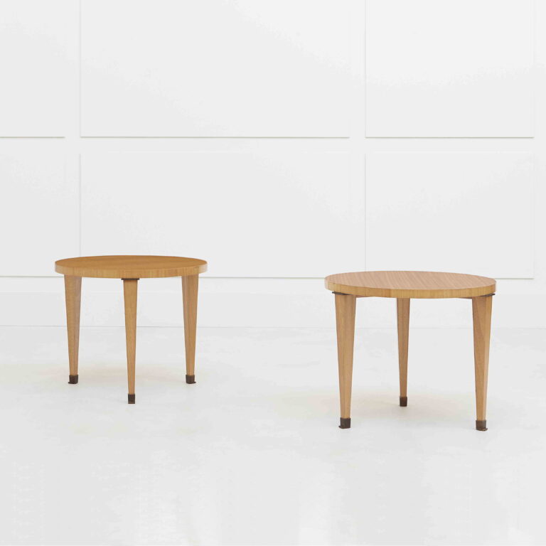 Jacques Quinet, pair of side tables