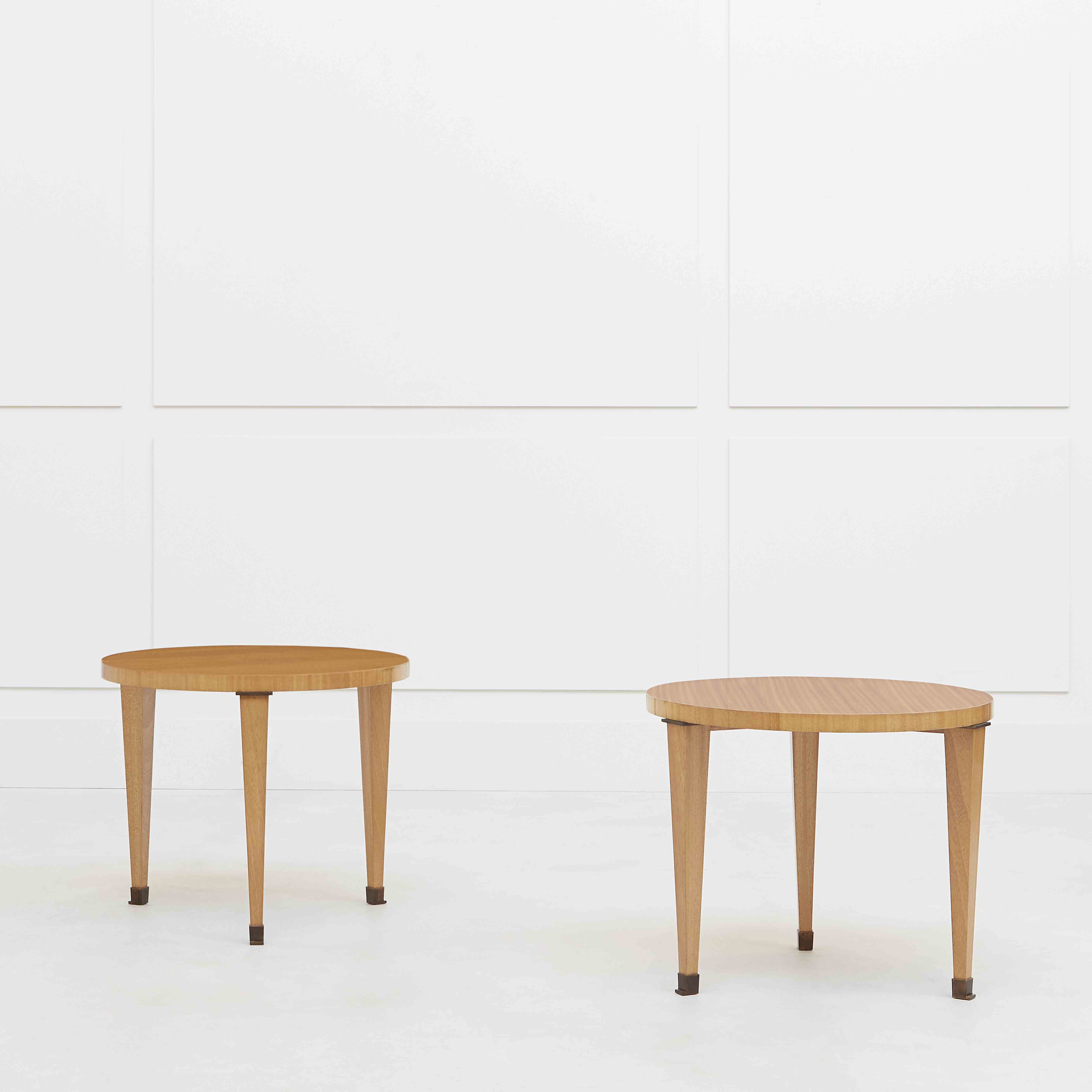 Jacques Quinet, pair of side tables, vue 01