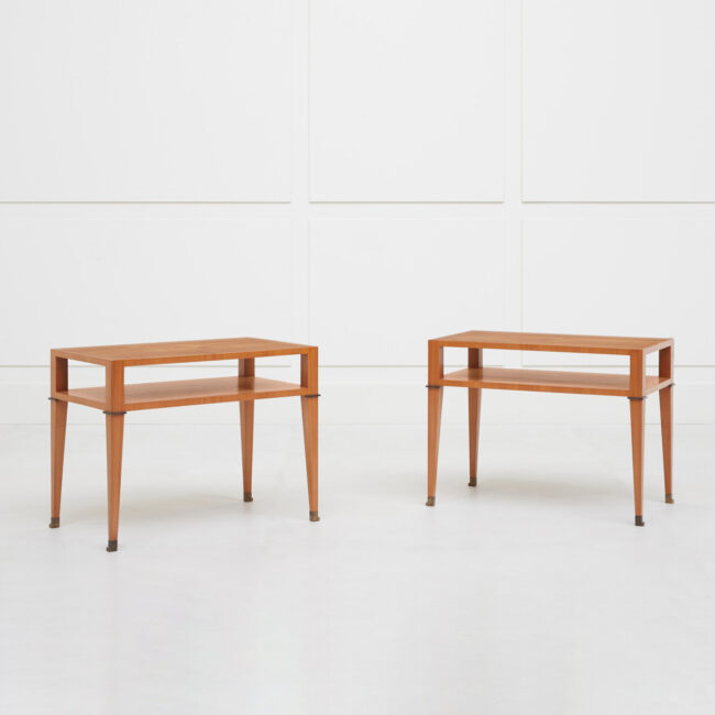 Jacques Quinet, pair of side tables