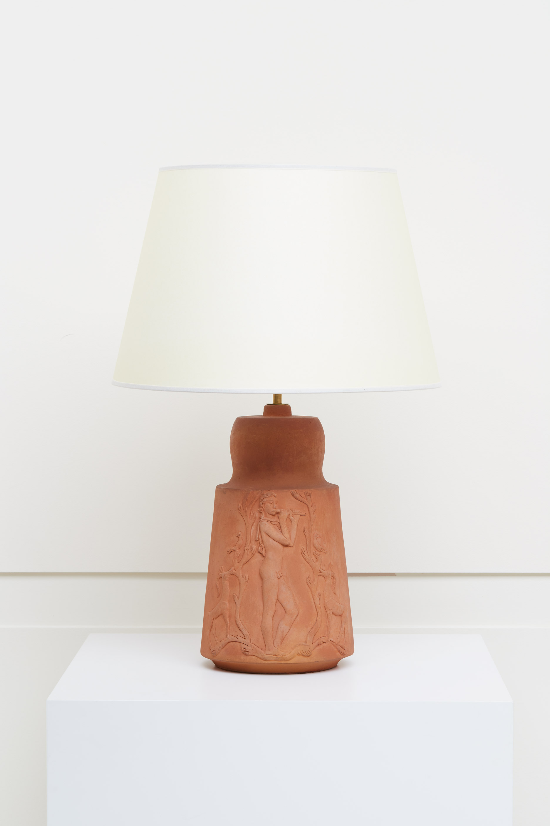 Vadim Androusov, lampe en terre cuite, vue 01