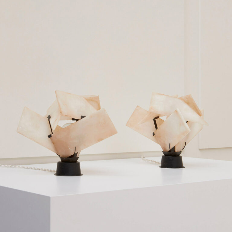 Pierre Chareau, pair of “The Flower LP166” lamps