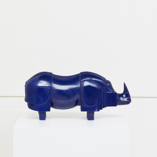 François-Xavier Lalanne, “Rhinocéros bleu”