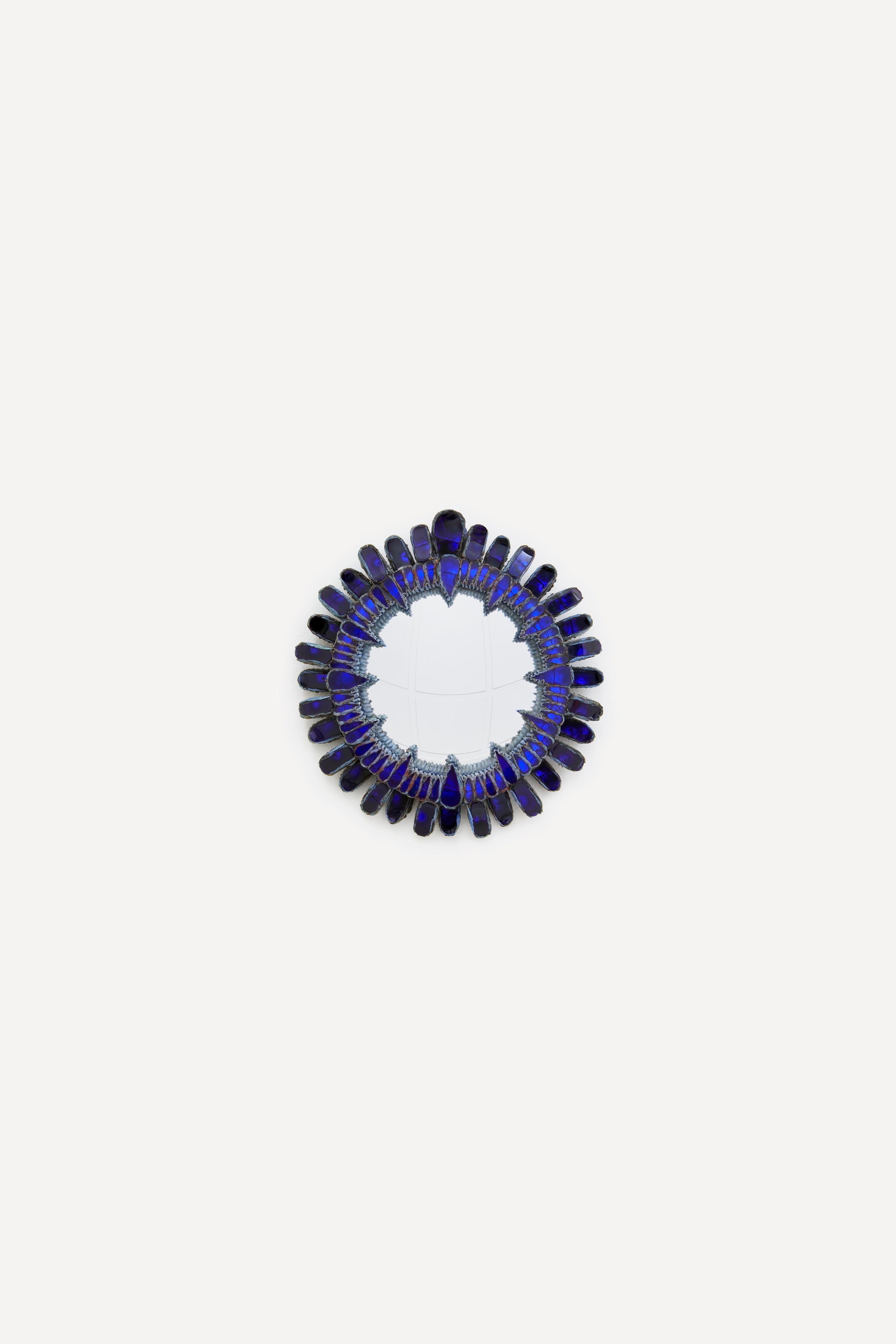 Line Vautrin, miroir « Gribiche » bleu, vue 01