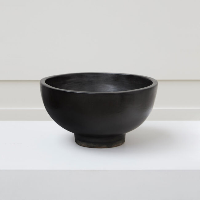 Georges Jouve, black enameled bowl