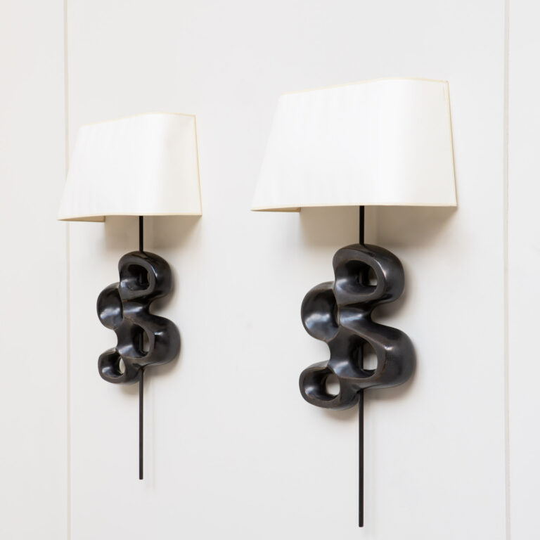 Georges Jouve, pair of sconces