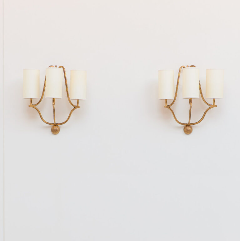 Jean Royère, Pair of «Jacques» sconces