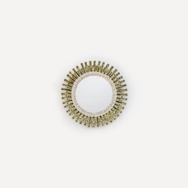 Line Vautrin, miroir « Gerbera » vert