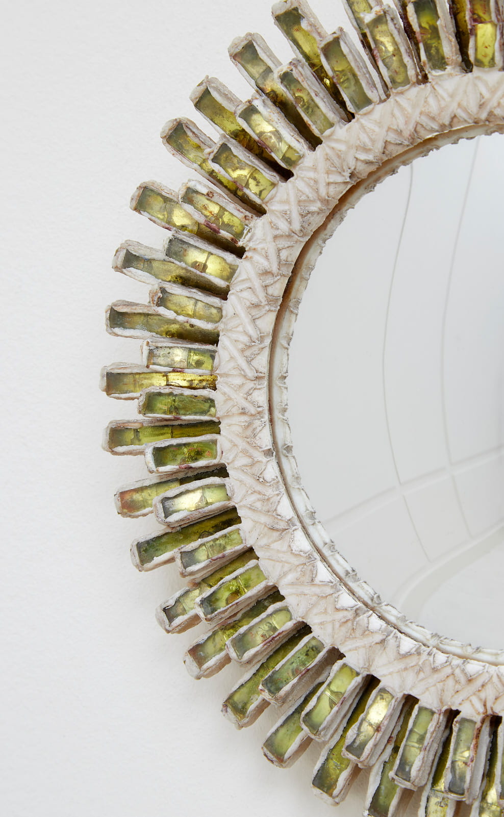 Line Vautrin, miroir « Gerbera » vert, vue 01