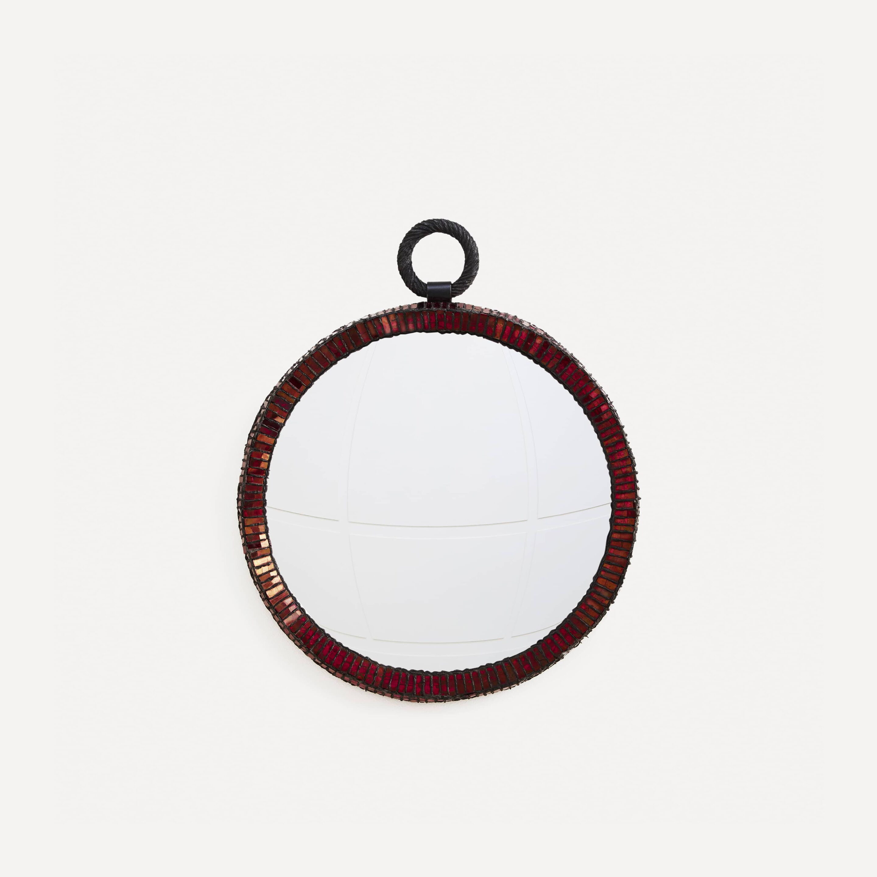 Miroir « Montre » rouge