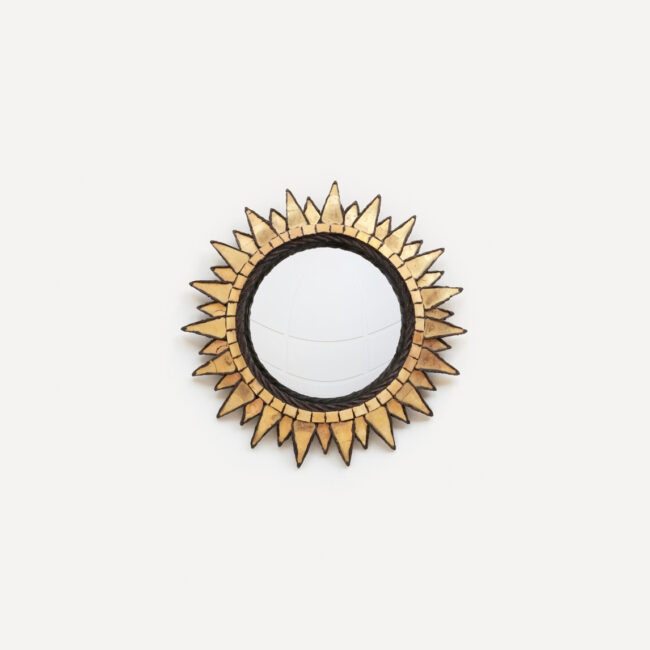 Line Vautrin, miroir « Soleil à Pointes n°2 » doré