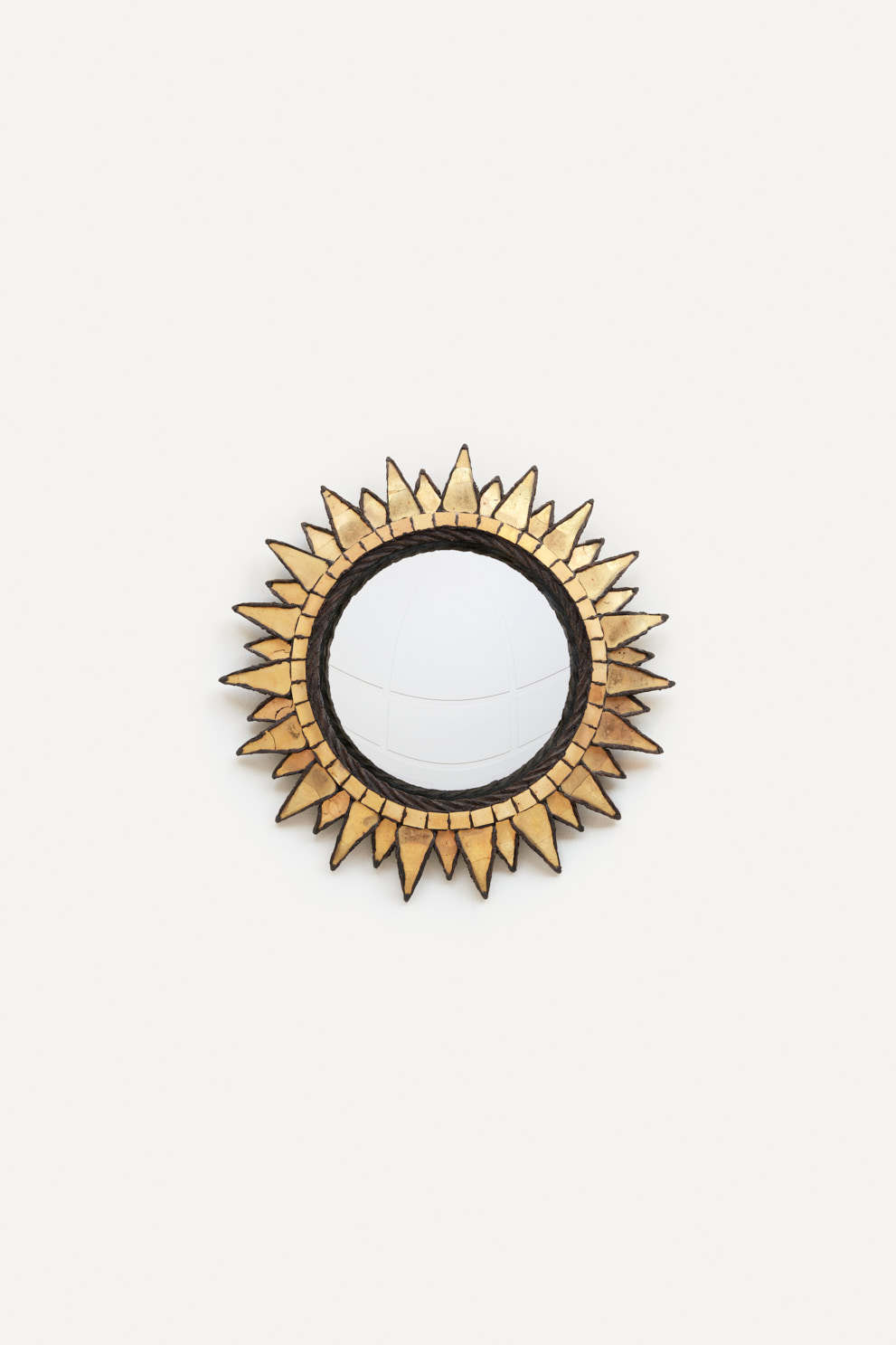 Line Vautrin, miroir « Soleil à Pointes n°2 » doré, vue 01