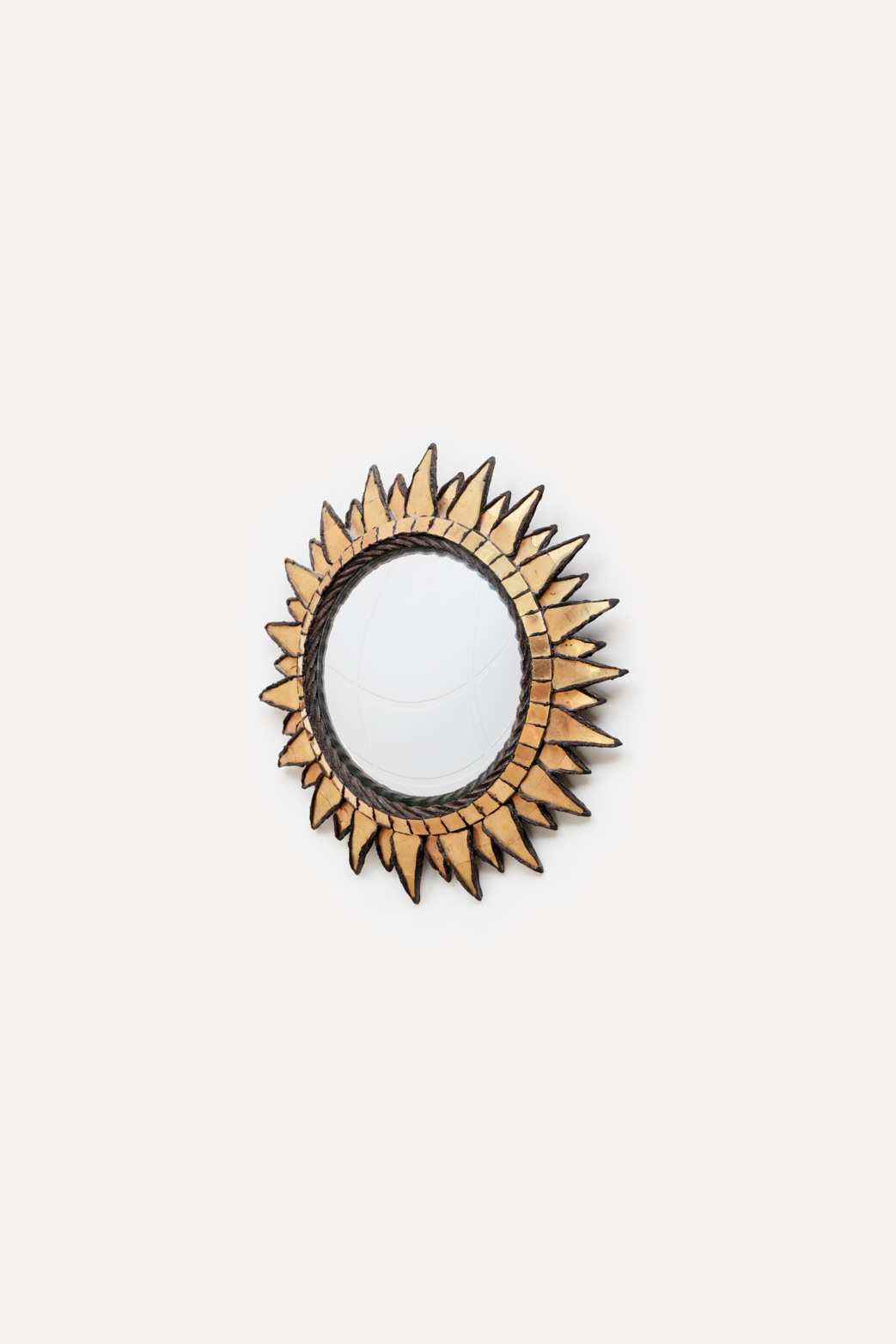 Line Vautrin, miroir « Soleil à Pointes n°2 » doré, vue 01