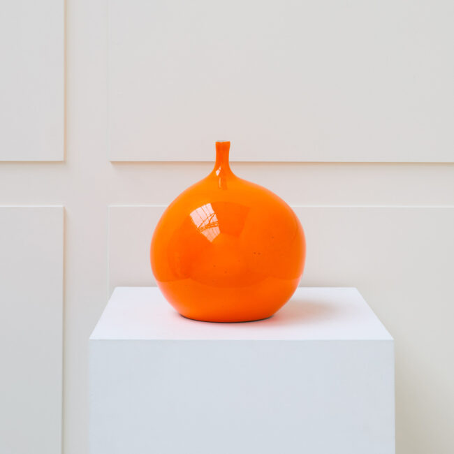 Georges Jouve, Orange ‘‘Pomme’’ vase