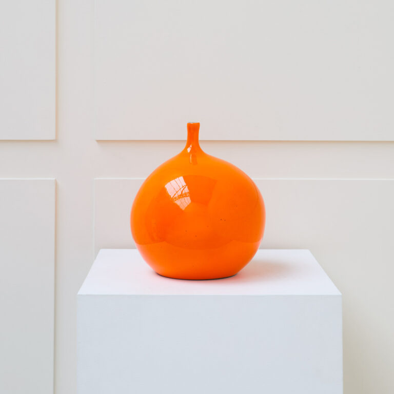 Georges Jouve, Vase « Pomme » orange