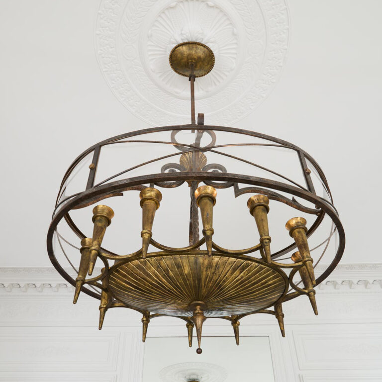 Gilbert Poillerat, Important chandelier