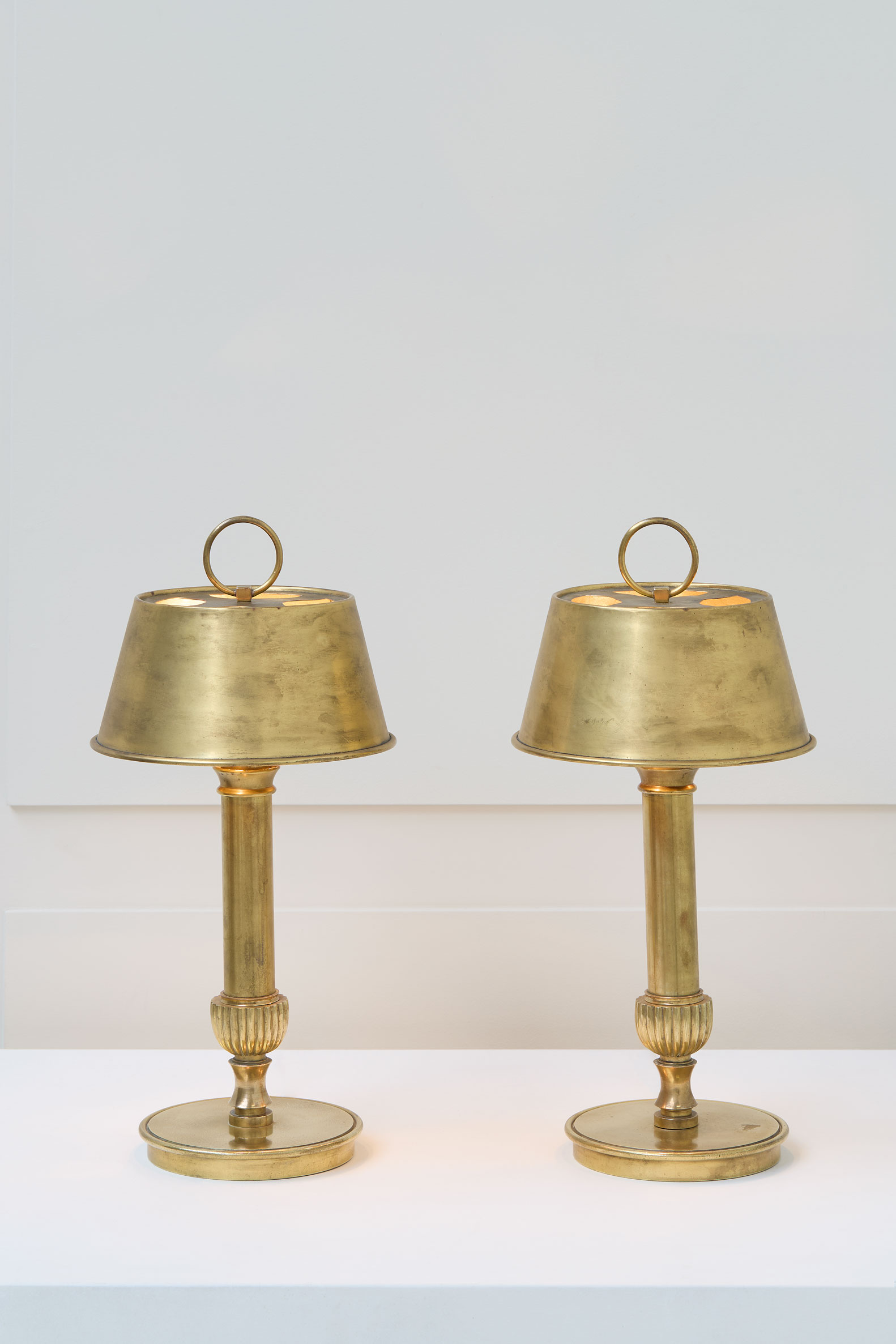Gilbert Poillerat, Paire of table lamps, vue 01