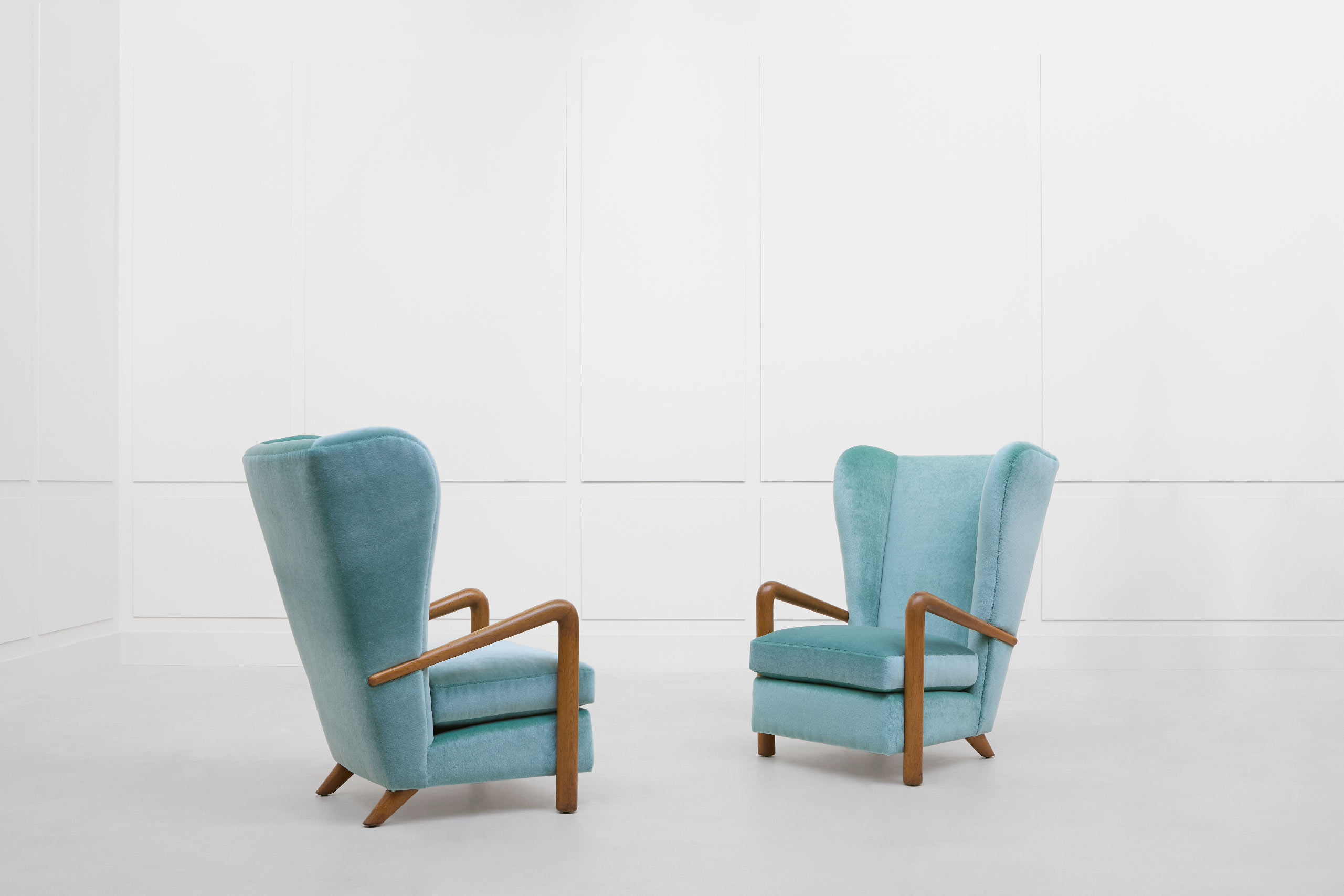 Jean Royère, Pair of armchairs, vue 01