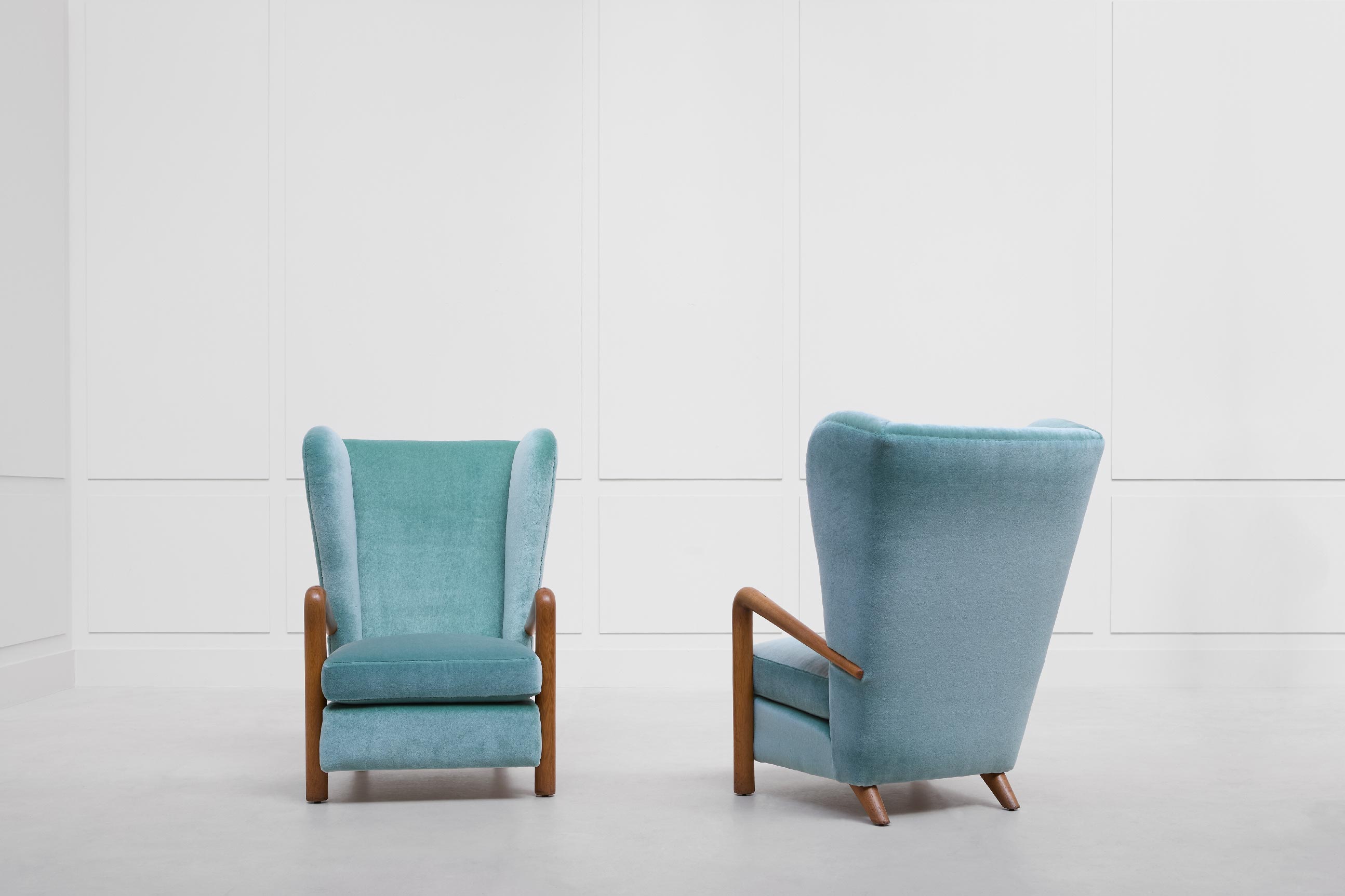 Jean Royère, Pair of armchairs, vue 01