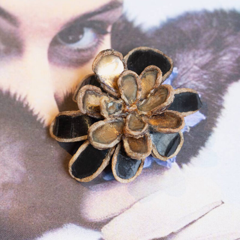 Talosel flower brooch, circa 1955