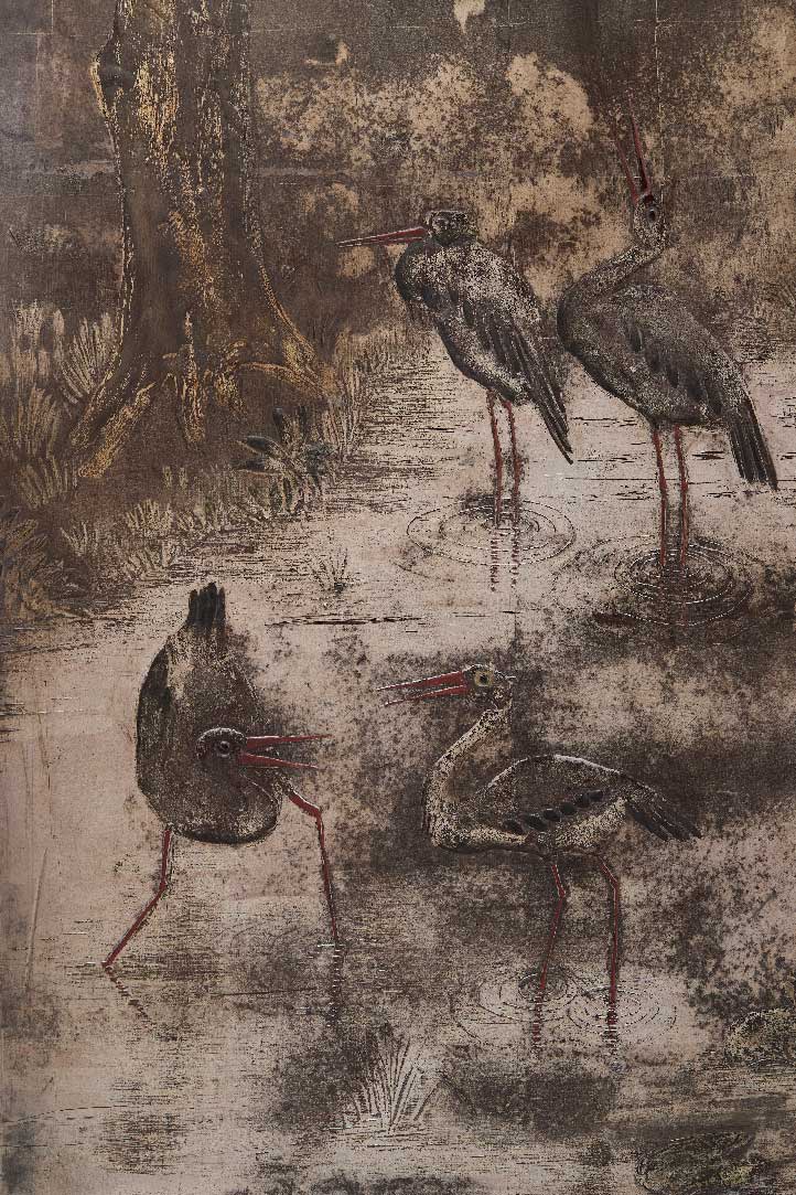 Jean Dunand, Paravent « Forêt », vue 01