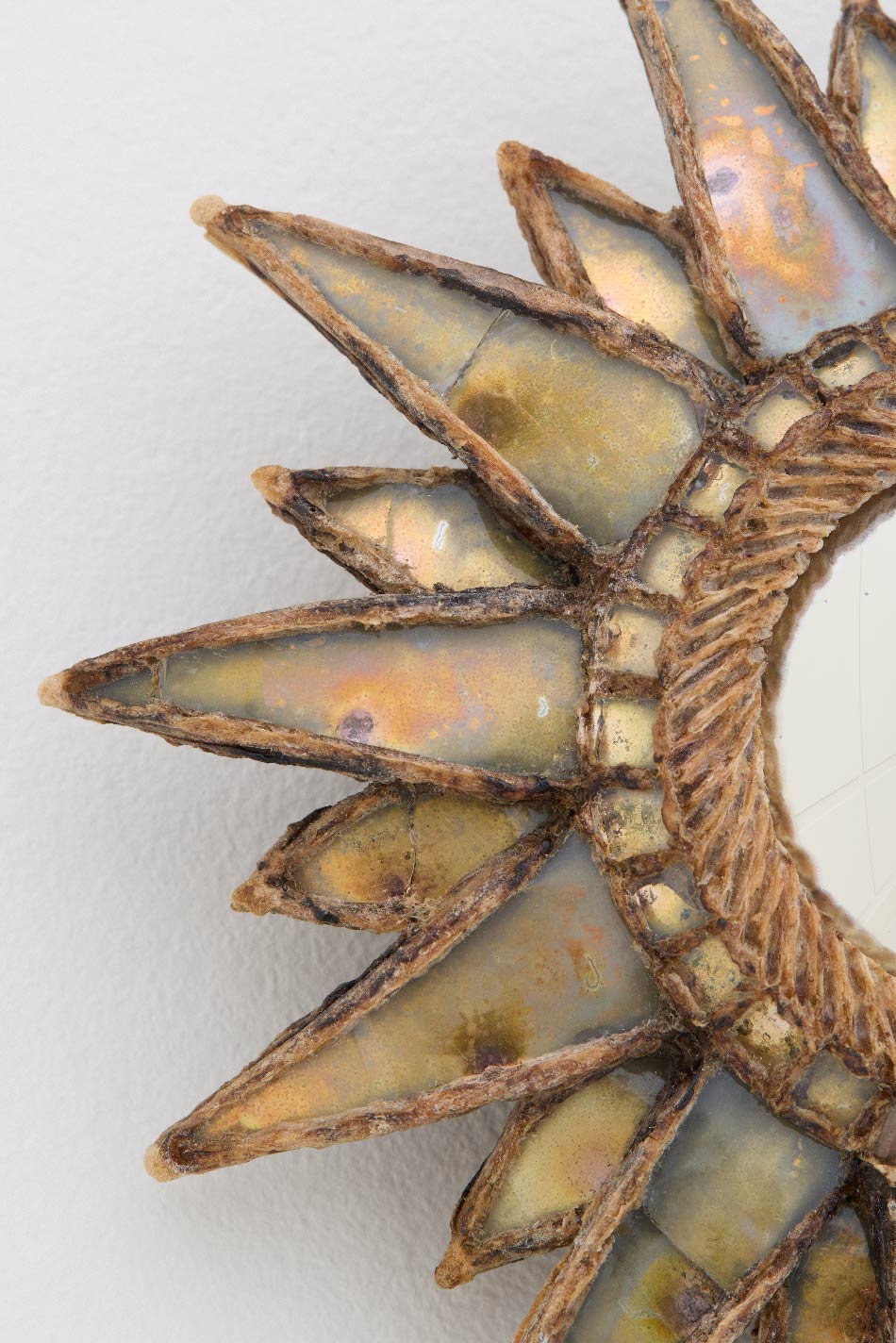 Line Vautrin, Miroir « Soleil à pointes n°0 » doré, vue 01