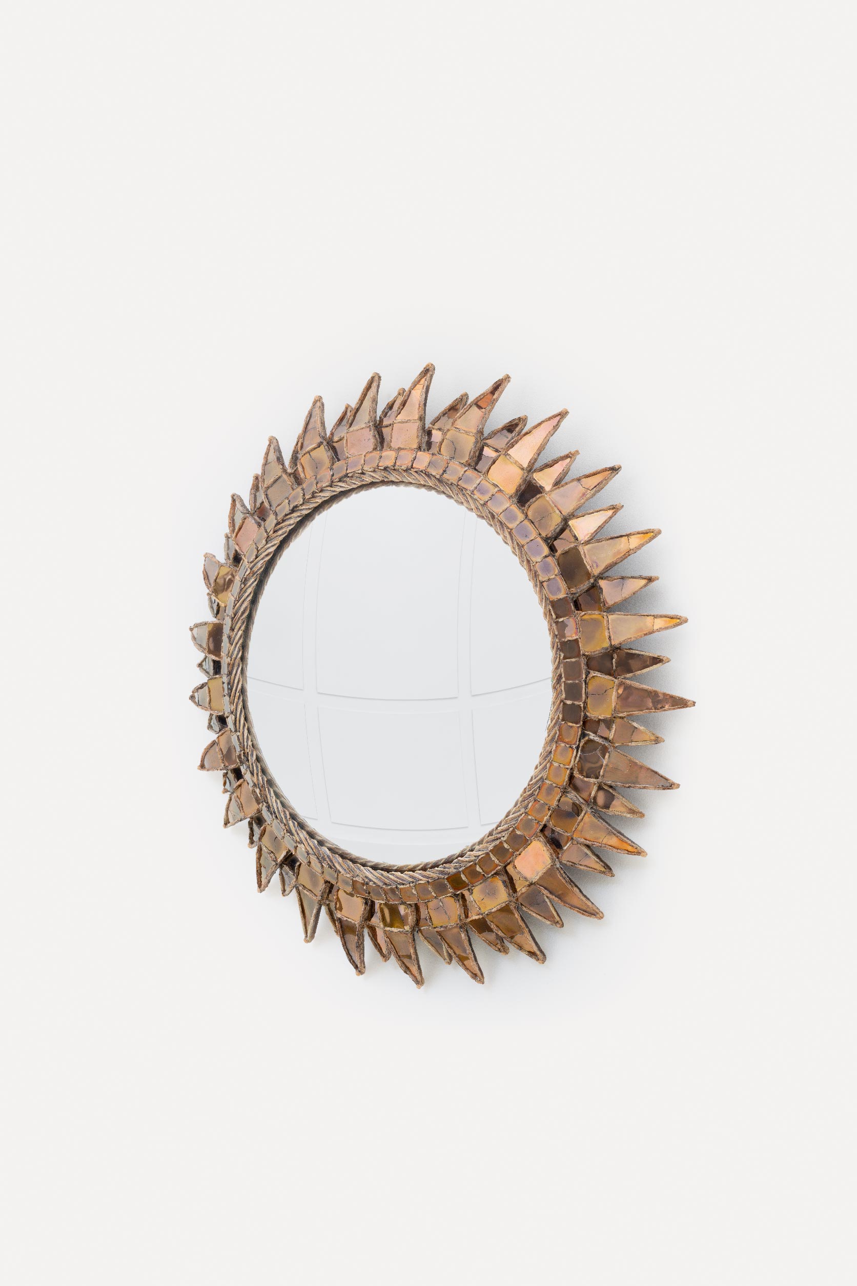 Line Vautrin, Miroir « Soleil à pointes n°3 » mica, vue 01
