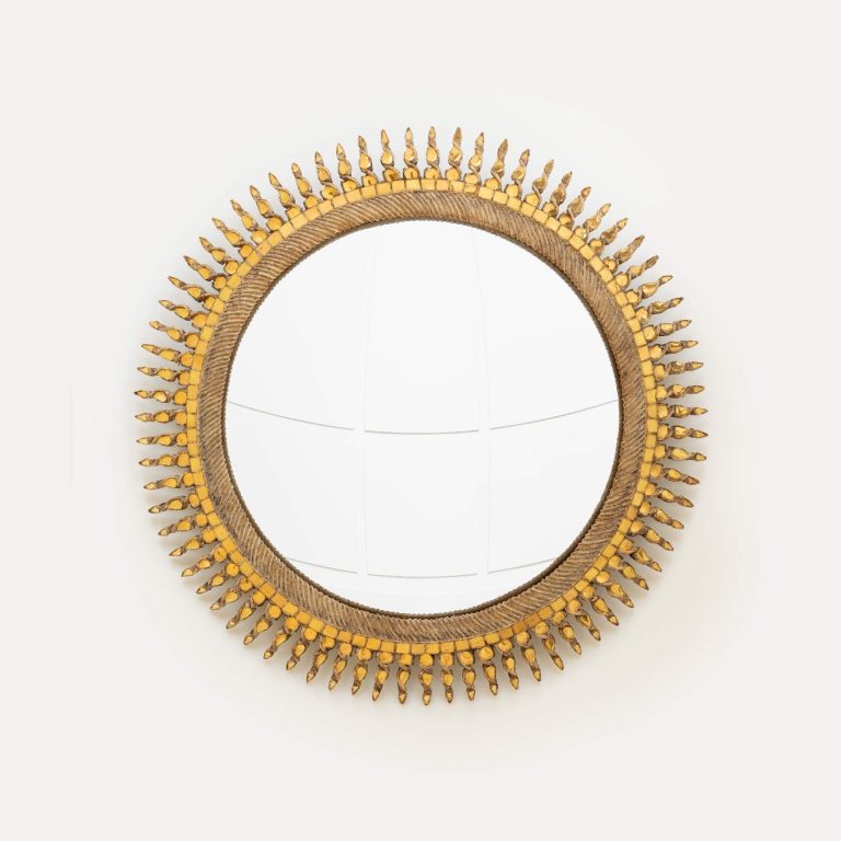 Line Vautrin, Miroir « Soleil doré » grand modèle