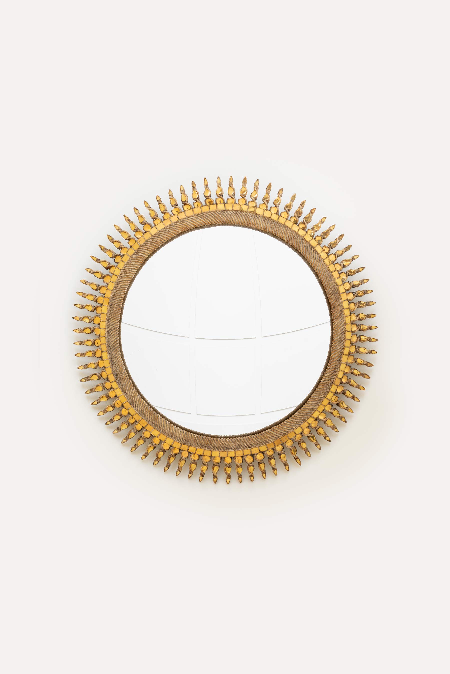 Line Vautrin, Miroir « Soleil doré » grand modèle, vue 01