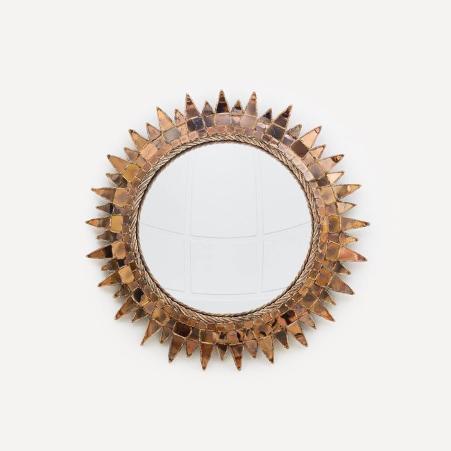 Line Vautrin, Miroir « Soleil à pointes n°3 » mica