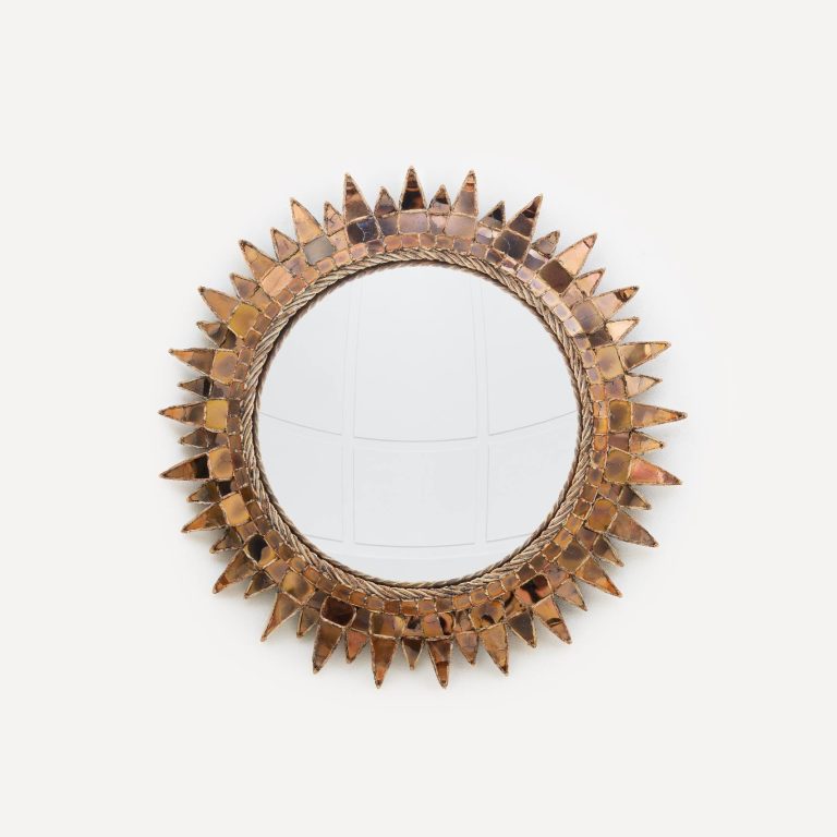Line Vautrin, Miroir « Soleil à pointes n°3 » mica