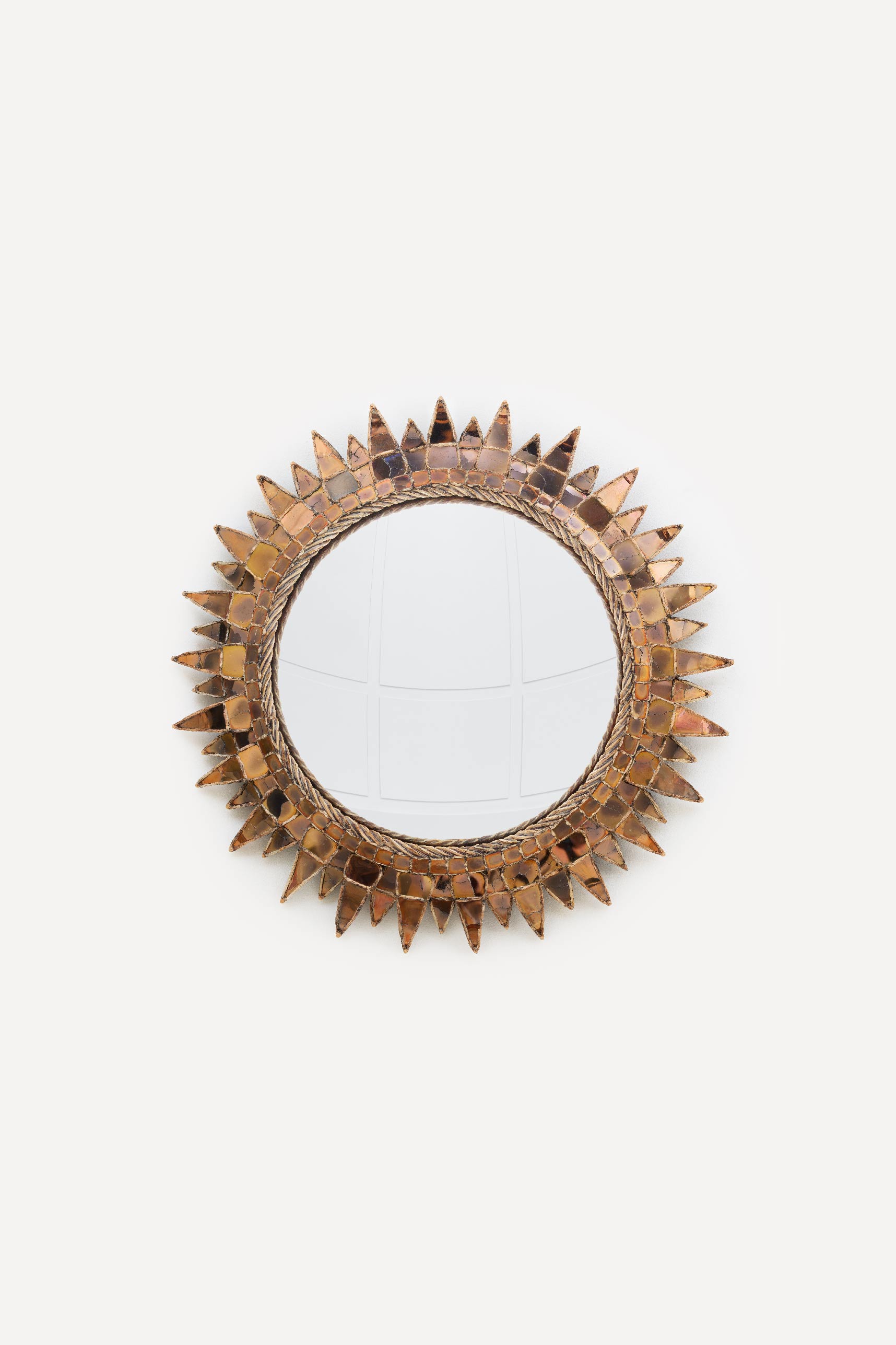 Line Vautrin, Miroir « Soleil à pointes n°3 » mica, vue 01