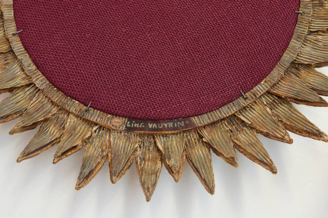 Line Vautrin, Miroir « Soleil à pointes n°3 » mica, vue 01